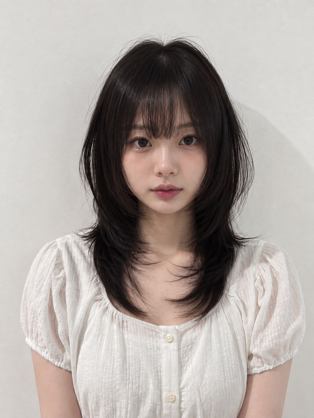 Medium layered cut at H.PLACE Jamsil LEEL by Beomsu Lim, Stylist